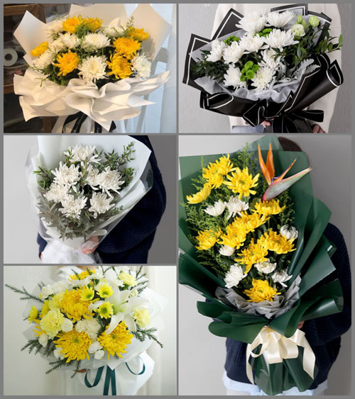 山东青岛平度市明村镇五甲埠村白事花束代送